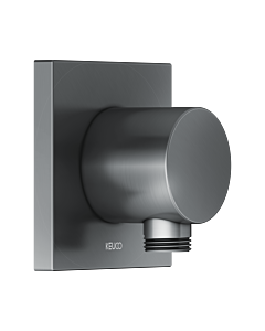 Keuco Ixmo Schlauchanschluss 59547130002 Schwarzchrom gebürstet, eckig