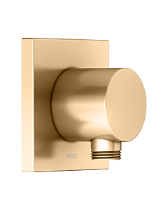 KEUCO IXMO hose connection 59547250002 brushed brass, square rosette