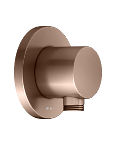 KEUCO IXMO hose connection 59547290001 brushed rose gold, round rosette