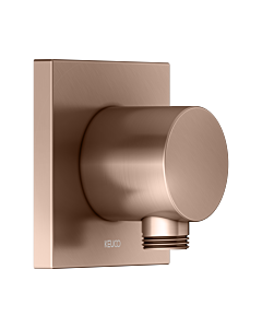 KEUCO IXMO hose connection 59547290002 brushed rose gold, square rosette