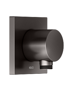 Raccord de tuyau KEUCO IXMO 59547350002 titane noir brossé, rosace carrée