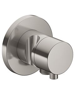Keuco Ixmo Fertigmontageset 59548071202 Unterputz-3-Wege-Umstellventil, Brausehalter, Griff Comfort, eckig, Edelstahl-finish