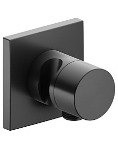 Keuco Ixmo Fertigmontageset 59548130202 Unterputz-3-Wege-Umstellventil, Brausehalter, Griff Pure, eckig, Schwarzchrom gebürstet