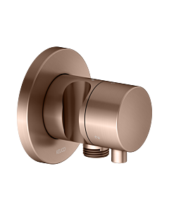 KEUCO IXMO final assembly set 59548291201 concealed 3-way diverter valve, round, hose connection/shower holder, brushed rose gold