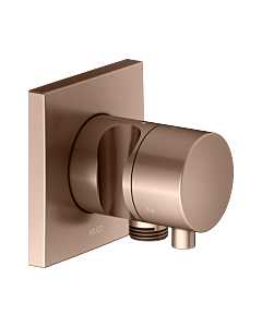 KEUCO IXMO final assembly set 59548291202 concealed 3-way diverter valve, square, hose connection/shower holder, brushed rose gold