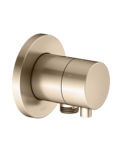 Keuco 59549031101 Concealed 3-way shut-off and diverter valve, hose connection, handle Comfort , round, brushed bronze