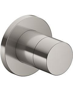 Keuco 59549070001 Concealed 3-way shut-off and diverter valve, Pure handle, round, stainless steel finish