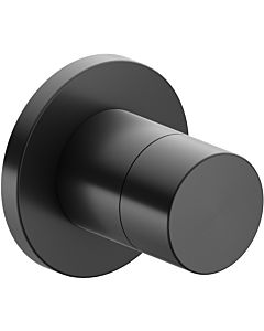 Keuco Ixmo Fertigmontageset 59549130001 Unterputz-3-Wege-Ab-und Umstellventil, Griff Pure, rund, Schwarzchrom gebürstet