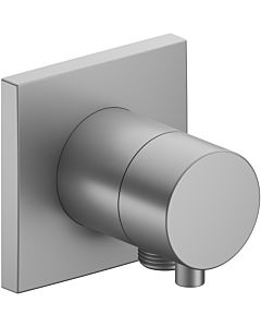 Keuco Ixmo 59549171102 Vanne d&#39;arrêt et de dérivation dissimulée à 3 voies, raccord de tuyau, poignée Comfort , carré, finition aluminium