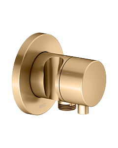 KEUCO IXMO final assembly set 59549251201 concealed 3-way shut-off and diverter valve, shower holder, round, brushed brass