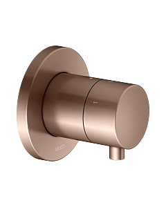 KEUCO IXMO final assembly set 59549291001 concealed 3-way shut-off and diverter valve, handle Comfort , round, brushed rose gold