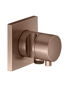 KEUCO IXMO Fertigmontageset 59549291202 Unterputz-3-Wege-Ab-und Umstellventil, Brausehalter, eckig, rotgold gebürstet