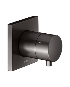 KEUCO IXMO Fertigmontageset 59549351002 Unterputz-3-Wege-Ab-und Umstellventil, Griff Comfort, eckig, titanschwarz gebürstet