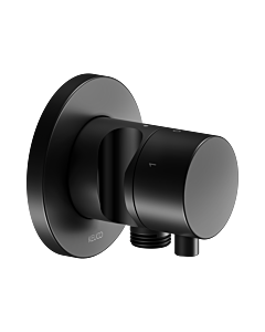 Keuco Ixmo trim set 59549371201 concealed 3-way shut-off and diverter valve, shower holder, round, matt black