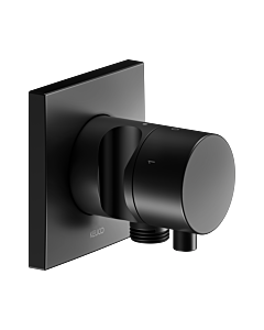 Keuco Ixmo garniture set 59549371202 vanne d&#39;arrêt et inverseur à 3 voies dissimulée, support de douche, carré, noir mat