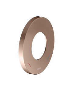 KEUCO IXMO Wandrosette 59551290091 rund, Übergröße, für Einhebelmischer Unterputz, Ø 10,5 cm, Rotgold gebürstet