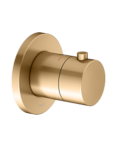KEUCO IXMO Fertigmontageset 59553250001 Unterputz-Thermostat-Armatur, rund, messing gebürstet