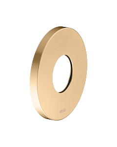 KEUCO IXMO Wandrosette 59553250091 rund, Übergröße, für Thermostatarmaturen Unterputz, Ø 10,5 cm, Messing gebürstet