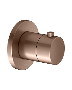 KEUCO IXMO Fertigmontageset 59553290001 Unterputz-Thermostat-Armatur, rund, rotgold gebürstet