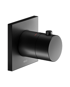 Keuco IXMO Black Selection thermostat de douche 59553370002 encastré, carré, noir mat