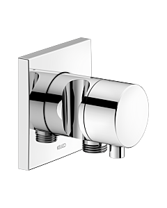 Keuco IXMO Comfort 2-way conversion 59556011202 flush-mounted installation, square, hose connection and shower holder, chrome-plated