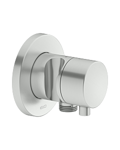 Keuco Ixmo Fertigmontageset 59556071201 Unterputz-2-Wege-Umstellventil, Brausehalter, Griff Comfort, rund, Edelstahl-finish