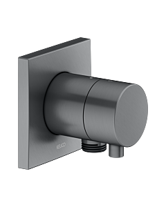 Keuco Ixmo Fertigmontageset 59556131102 Unterputz-2-Wege-Umstellventil, Schlauchanschluss, Griff Comfort, eckig, Schwarzchrom gebürstet