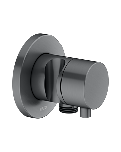 Keuco 59556131201 concealed 2-way diverter valve, shower holder, handle Comfort , round, brushed black chrome