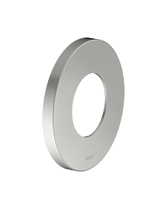 KEUCO IXMO Wandrosette 59556210091 rund, Übergröße, für Ventile und Thermostat-Brausemischer, Ø 10,5 cm, Edelstahl-Finish