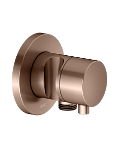 KEUCO IXMO final assembly set 59556291201 concealed 2-way diverter valve, round, hose connection/shower holder, brushed rose gold