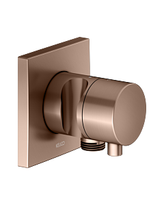 KEUCO IXMO Fertigmontageset 59556291202 Unterputz-2-Wege-Umstellventil, eckig, Schlauchanschluss/Brausehalter, rotgold gebürstet