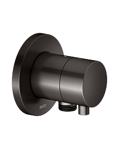 KEUCO IXMO final assembly set 59556351101 concealed 2-way diverter valve, round, hose connection, brushed titanium black