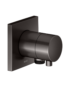 KEUCO IXMO Fertigmontageset 59556351102 Unterputz-2-Wege-Umstellventil, Schlauchanschluss, Griff Comfort, eckig, titanschwarz gebürstet