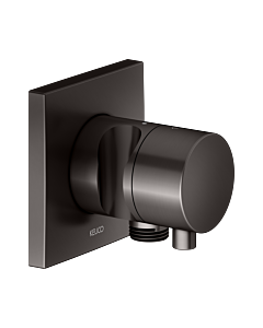 KEUCO IXMO final assembly set 59556351202 concealed 2-way diverter valve, square, hose connection/shower holder, brushed titanium black