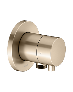 Keuco 59557031101 Concealed 2-way shut-off / diverter valve, hose connection, handle Comfort , round, brushed bronze