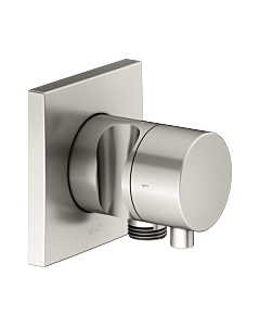 Keuco Ixmo Fertigmontageset 59557051202 Unterputz-2-Wege-Ab-/Umstellventil, Brausehalter, Griff Comfort, eckig, Nickel gebürstet