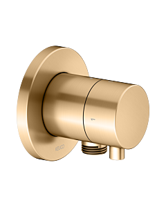 KEUCO IXMO final assembly set 59557251101 concealed 2-way shut-off/diverter valve, hose connection, handle Comfort , round, brushed brass