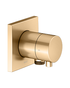 KEUCO IXMO trim kit 59557251102 concealed 2-way shut-off/diverter valve, square, hose connection, brushed brass