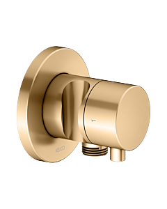 KEUCO IXMO final assembly set 59557251201 concealed 2-way shut-off/diverter valve, shower holder, handle Comfort , round, brushed brass