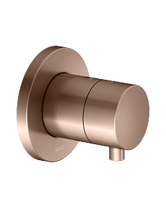 KEUCO IXMO trim kit 59557291001 concealed 2-way shut-off/diverter valve, round, brushed rose gold