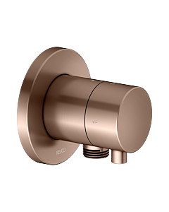 KEUCO IXMO final assembly set 59557291101 concealed 2-way shut-off/diverter valve, hose connection, handle Comfort , round, brushed rose gold