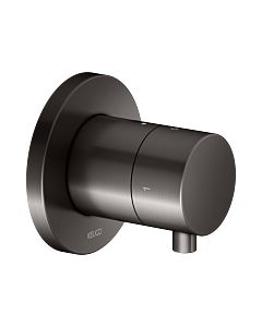 KEUCO IXMO trim kit 59557351001 concealed 2-way shut-off/diverter valve, round, titanium black brushed
