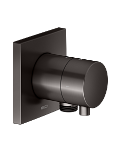 KEUCO IXMO final assembly set 59557351102 concealed 2-way shut-off/diverter valve, square, hose connection, brushed titanium black
