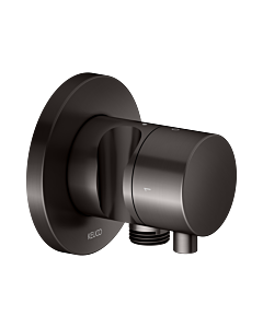 KEUCO IXMO final assembly set 59557351201 concealed 2-way shut-off/diverter valve, shower holder, handle Comfort , round, brushed titanium black