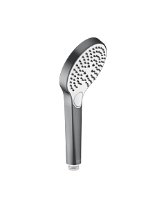 Keuco douchette à main IXMO 59580130300 avec 3 types de jets, noir chromé brossé