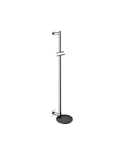 Keuco douche Ixmo 59585010912 chromée / gris noir, barre murale 855 mm, rosaces carrées