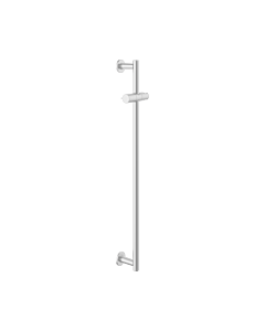 Keuco douche 59585170901 finition aluminium, rail mural 855 mm, rosaces rondes