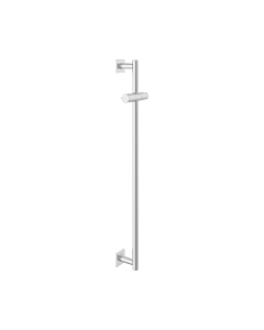 Keuco douche Ixmo 59585170902 finition aluminium, rail mural 855 mm, rosaces carrées