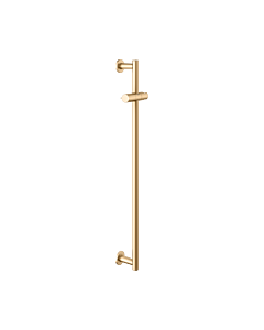 KEUCO IMXO shower rail 59585250901 height 855mm, shower slider, rosettes round, brushed brass