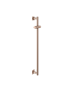 KEUCO IMXO shower rail 59585290902 brushed rose gold, height 855mm, shower slider, square rosettes